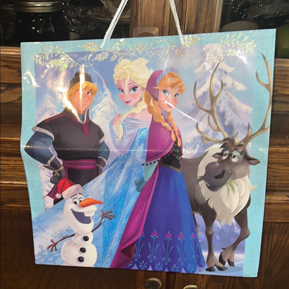 Frozen Themed Party Gift Bag - Blue and Purple (3) bags multiple sizes